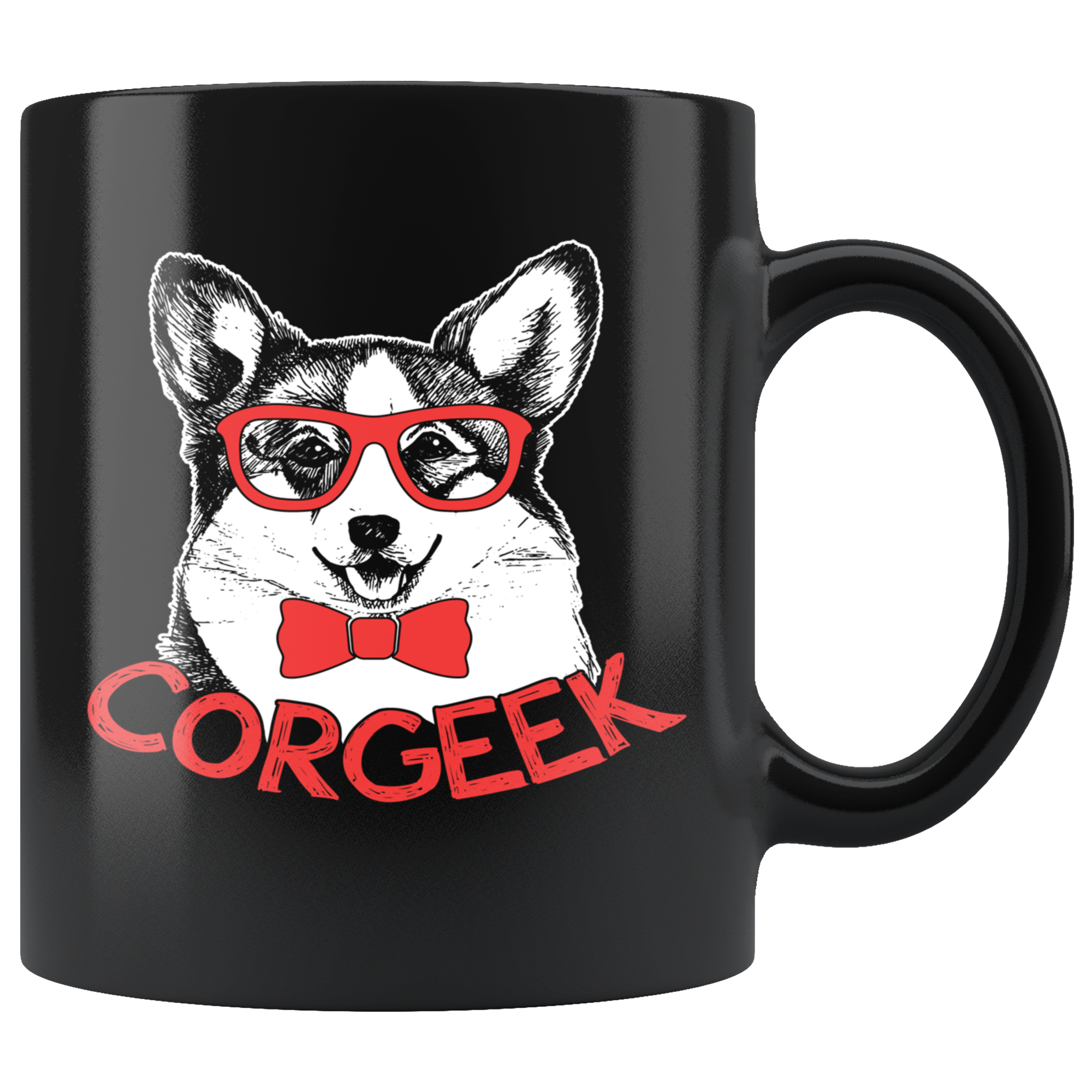 Corgeek Black Mug