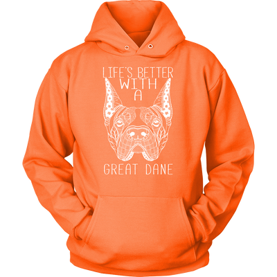 Life's Better With A Great Dane Unisex Hoodie