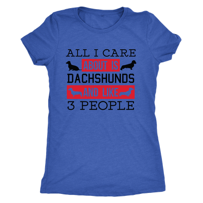 All I Care About Is Dachshunds And Like 3 People T-Shirt