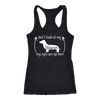 Don't Look At My Weiner My Eyes Are Up Here Racerback Tank
