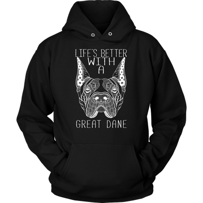 Life's Better With A Great Dane Unisex Hoodie