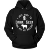 I Just Want To Drink Beer And Pet My Bulldog Unisex Hoodie